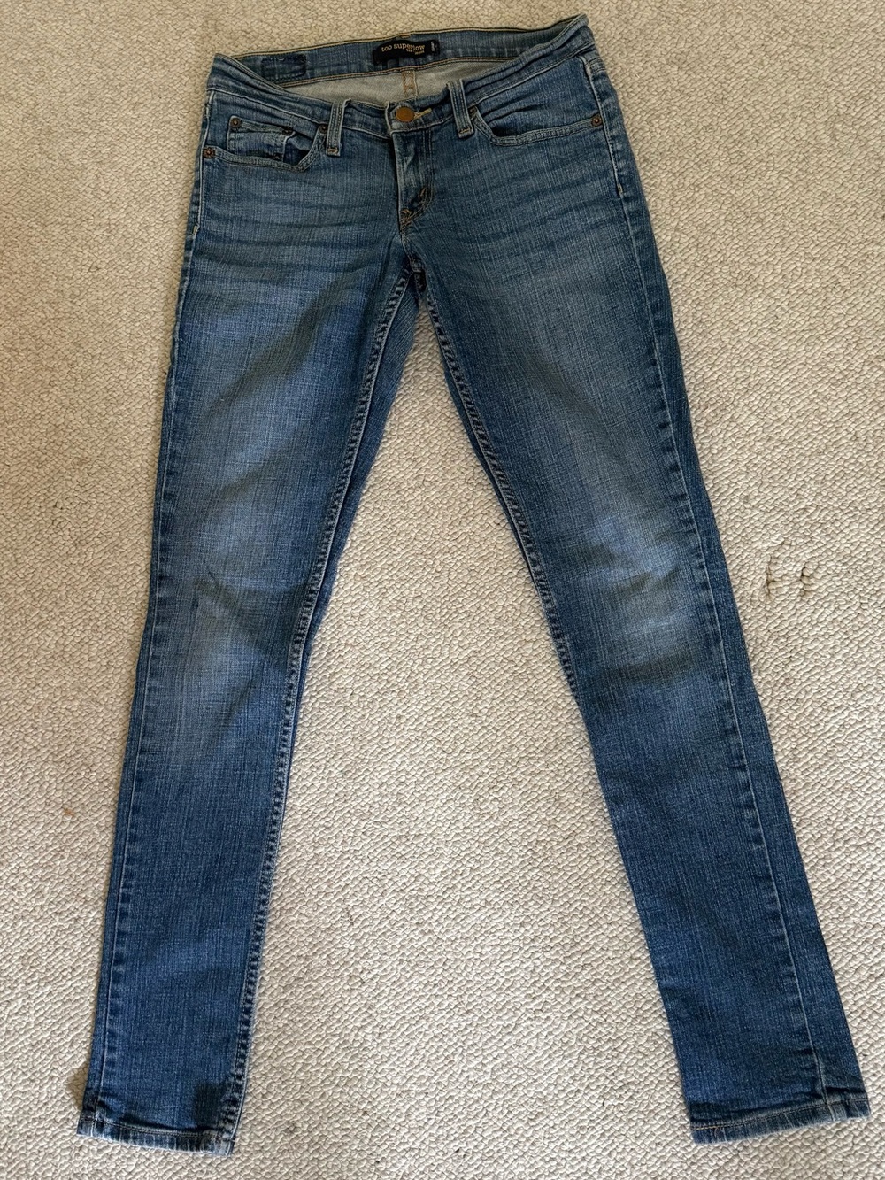 Levi's Blue Skinny Jeans with Light Fading
